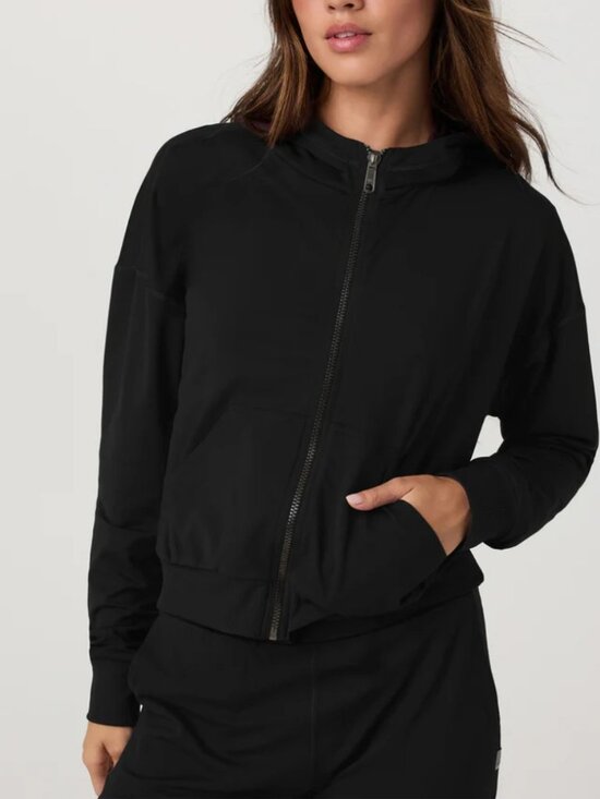 Vuori Tops - Vouri Halo Modern Full Zip Hoodie Black Athleisure Performance Size XL NWT